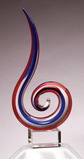 Custom Horn of Plenty Art Glass Award - 14 1/2