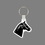 Custom Key Ring & Punch Tag W/ Tab - Horse Head, Price/piece