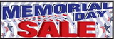 Blank 3'x10' Stock Banners- Memorial Day Sale
