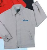 Blank Soft Coated Micro-Fiber Full Zip Jacket w/ Nylon Lining