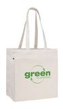 Custom V Natural Recycled Cotton Tote Bag