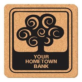 Custom Square Cork Coaster