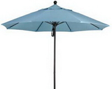 Custom Commercial Aluminum Market Umbrella W/Fiberglass Ribs 9'