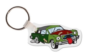 Custom Wrecked Car Key Tag