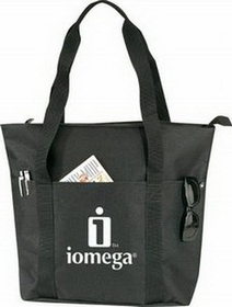 Custom Shopping Tote Bag w/ Zip (20"x16"x6")