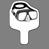 Custom Hand Held Fan W/ Goggles (Swimming/Diving), 7 1/2