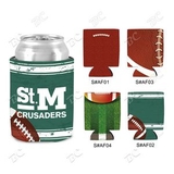 Custom Football Design Sublimated Collapsible Can Cooler, 4
