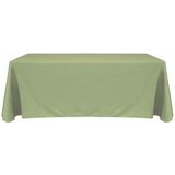 6' Blank Solid Color Polyester Table Throw - Sage