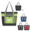 Custom Tri-Color Tote Bag, 17" W x 15" H x 3 1/2" D, Price/piece