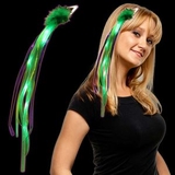 Blank Mardi Gras LED Ribbon Fascinator Diva Hair Clip, 15