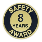 Blank Safety Award Pin - 8 Year, 3/4
