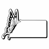 Custom RECTBTRFLY1 - Indoor NoteKeeper™ Magnet
