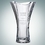 Custom Crystalite Smile Flair Vase, 10" H x 6 1/4" W x 4 1/2" D, Price/piece