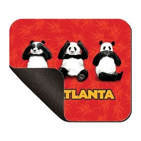 8" X 9.5" Hard Top Custom Rectangle Mouse Pad With 1/8" Thick Rubber Base