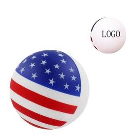 Custom Patriotic Stress Ball, 2 2/5" Diameter