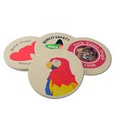 Custom Absorbent Stone Coaster With Full Color Imprint, 4.25