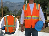 Custom ANSI 107-2010 Class 2 Safety Vests with Pockets