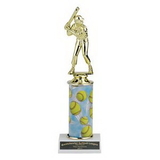 Custom Single Column Softball Trophy w/Figure (11
