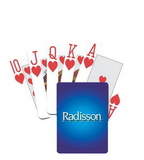 Custom Poker Playing Card w/Stock Image with Large Print