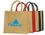 Custom All Natural Grocery Tote Bag W/ Rope Handles, 15" L X 13 1/2" W X 6" H, Price/piece