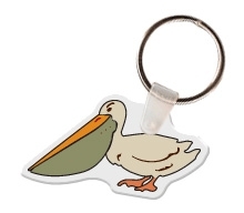 Custom Pelican Animal Key Tag