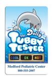 Custom Stock Dolly The Tubby Tub Tester Card W/ Temperature Strip (3 3/8