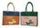 Custom All Natural 2-Tone Shopping Totes (17-1/2"x13-1/2"x6"), Price/piece