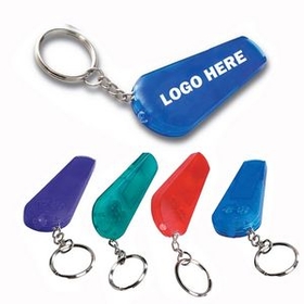 Custom Two in one LED Whistle Keychain, 2 1/2" L x 1 1/4" W