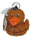 Custom Rubber Football Duck Keychain