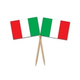 Custom Italian Flag Picks, 2 1/2