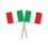 Custom Italian Flag Picks, 2 1/2" L, Price/piece