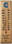 Custom Maple Wood Thermometer, 2 1/2" W x 9" H, Price/piece