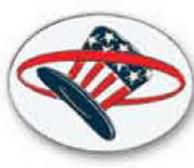 Custom Oval Color Filled Die Struck Lapel Pin (1 1/4"x7/8")