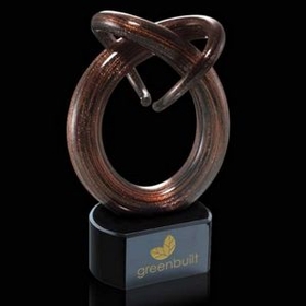 Custom Corbino Hand Blown Art Glass Award