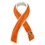 Custom Orange Awareness Ribbon with Stone, 1 1/4" H x 3/4" W, Price/piece