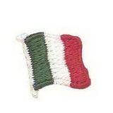 Custom International Collection Embroidered Applique - Flag of Italy