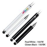 Custom Magnetic Ballpoint And Stylus-pearl White (Engraved)
