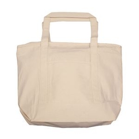 Custom Large Deluxe Tote with Zipper Closure, 22" W x 16" W x 6" D
