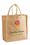 Custom Eco Green Jute / Burlap Shopping Tote Bag w/Cotton Web Handles, Price/piece