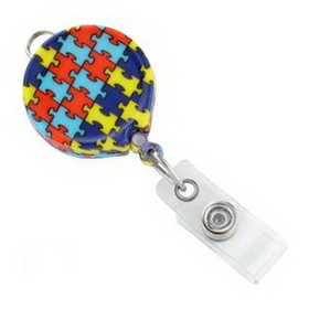 Custom Autism Awareness Badge Reel