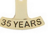 Custom Stock Die Struck Pin (35 Year)