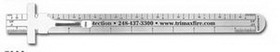 Custom 6-1/4"x15/32" Spring Tempered Stainless Steel Architectural Ruler(1 Sided)