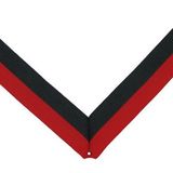 Blank Rp Series Domestic Neck Ribbon W/Eyelet (Red/Black), 30