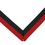 Blank Rp Series Domestic Neck Ribbon W/Eyelet (Red/Black), 30" L X 1 3/8" W, Price/piece