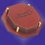Custom Genuine Leather Coaster - ON SALE - LIMITED STOCK, 4.125" W x 4.125" H x 1.125" Thick, Price/piece