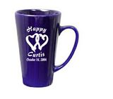 Custom 15 Oz. Gloss Funnel Ceramic Mug, 3 1/2