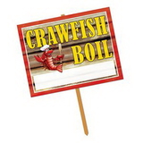 Custom Crawfish Boil Yard Sign, 11