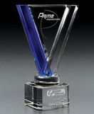 Custom Cobalt Avatar Crystal Award