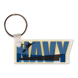 Custom Navy Logo 3 Key Tag