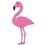 Custom Foil Flamingo Silhouette, 22" L, Price/piece